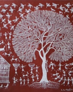 Warli painting - Chitya Laxman - 05