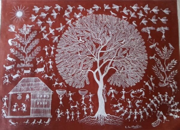 Warli painting - Chitya Laxman - 05