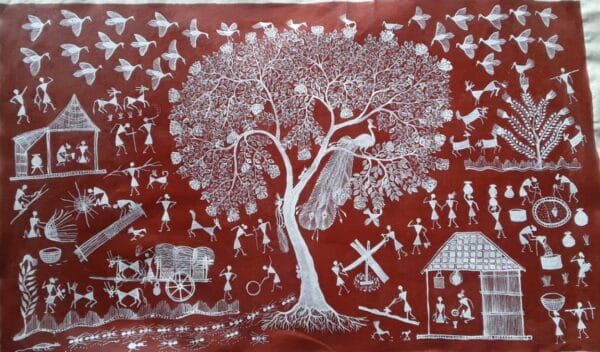 Warli painting - Chitya Laxman - 06