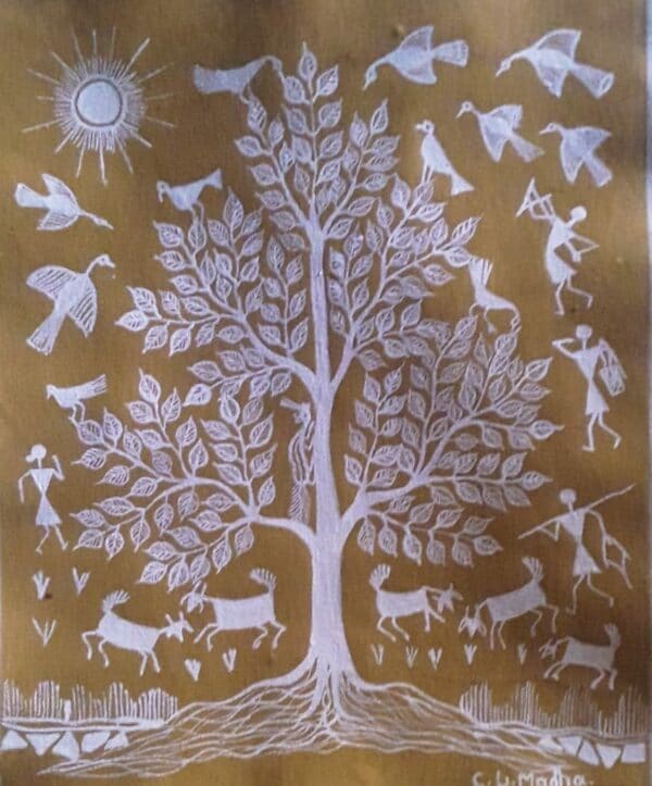 Warli painting - Chitya Laxman - 08