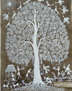 Warli painting Rasula Mor 01