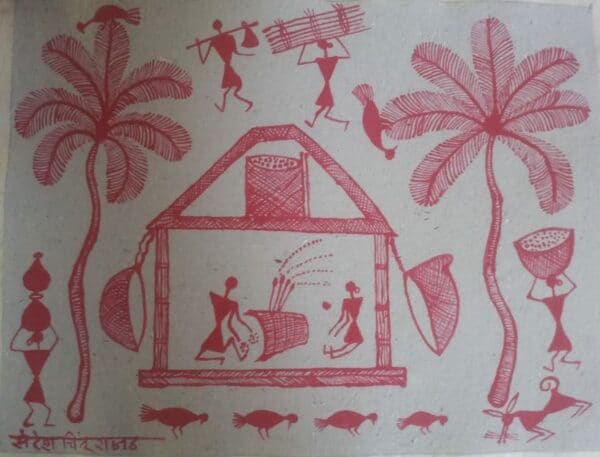 Warli painting Sandesh Rajad 06