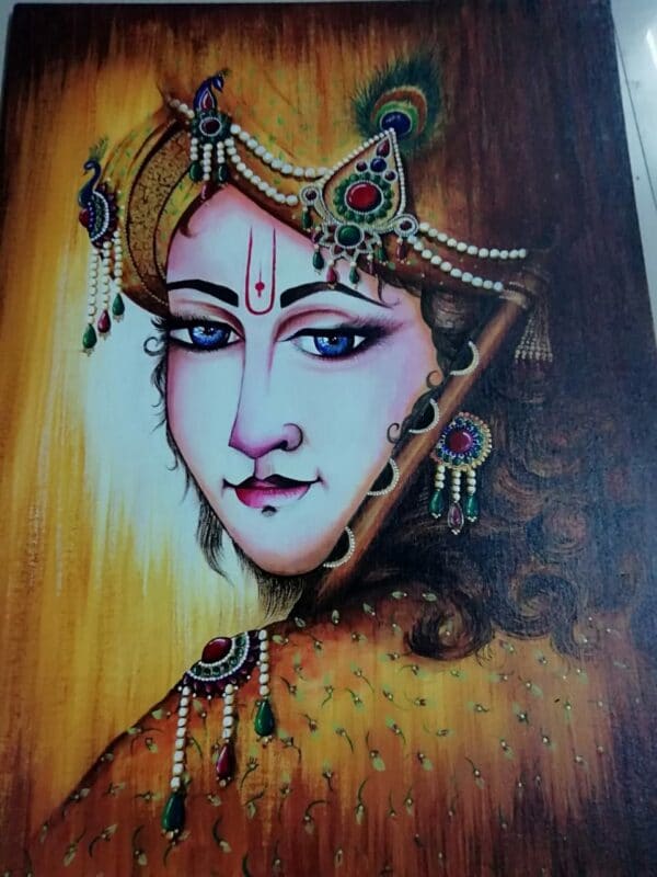 Krishna - Indian Art (30 x 35 inch)