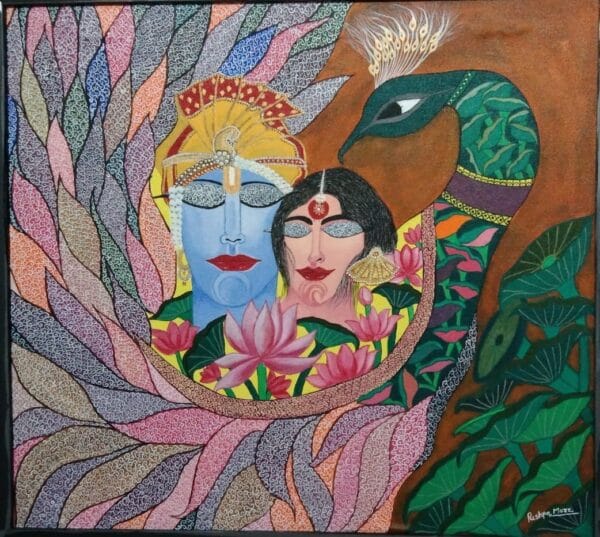 Radha Krishna #5 - Indian Art (24" x 26")