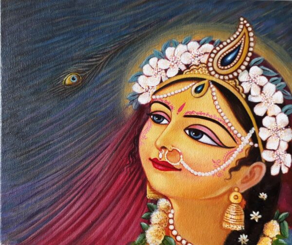 Radharani - Indian Art (12" x 10")