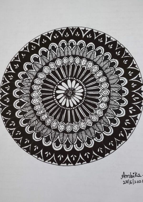 Mandala art Ambika 12