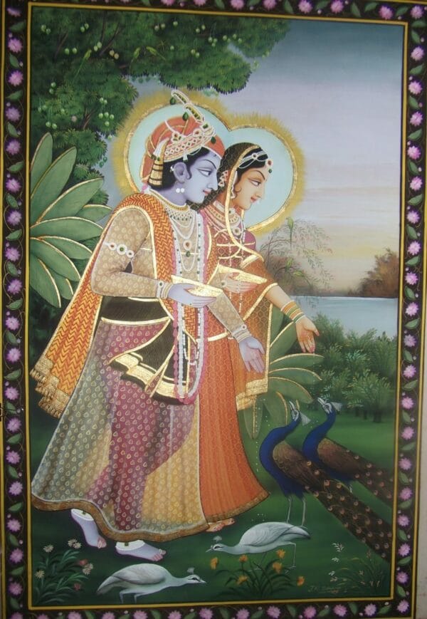 Radha Krishna #5 - Pichwai painting (2 x 3 feet)