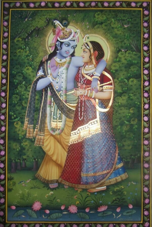 Radha Krishna #8 - Pichwai painting (2 x 3 feet)