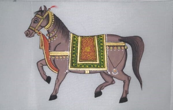 Rajasthani Miniature Painting #3 (3.5" x 5.5")