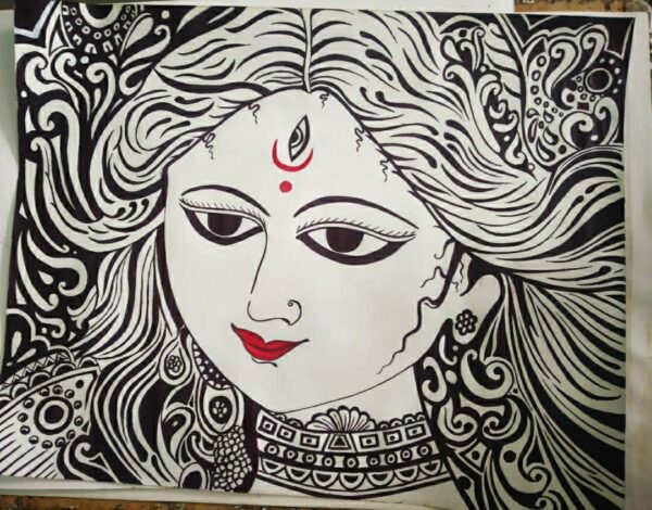 Maa Durga - Indian Art [Not for Sale]