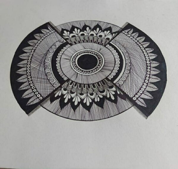 3D Mandala #1 - Mandala art (Size A3)