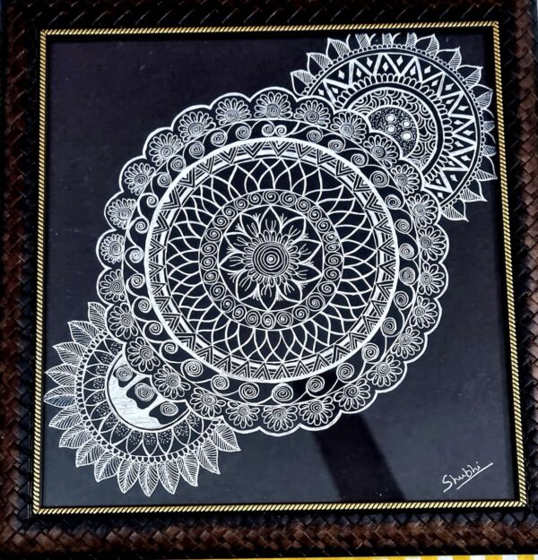 Mandala Art (14" x 13.5" including frame)