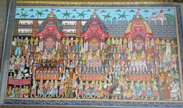 Rath Yatra - Pattachitra painting (3 x 2 feet)