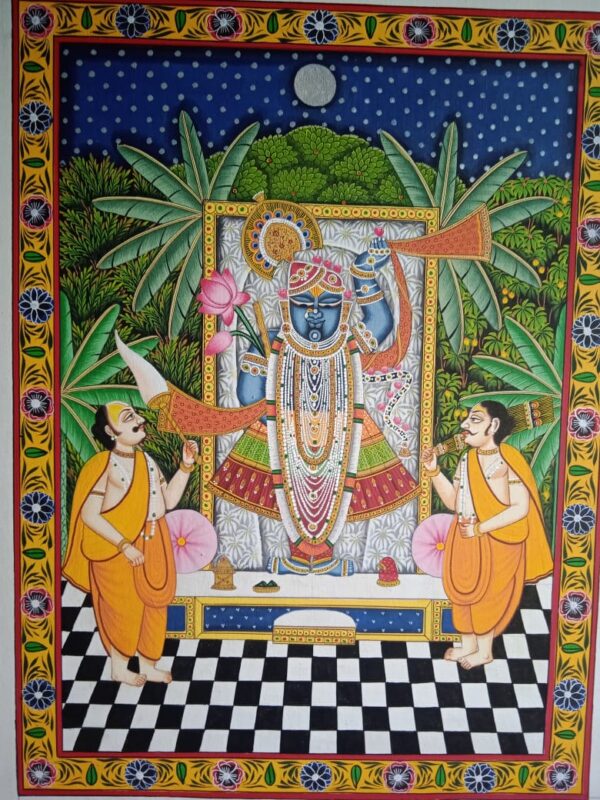 Srinath Ji #4 - Pichwai painting (18" x 24")