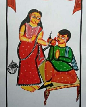 Kalighat painting - Jahuran Chitrakar - 06