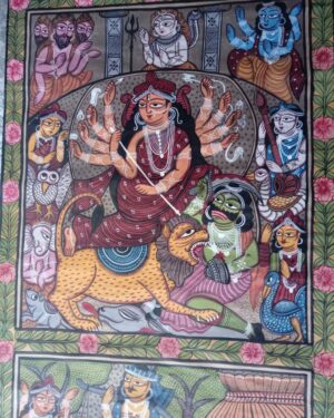 Durga Mata - Pattachitra painting - Rahim Chitrakar - 09