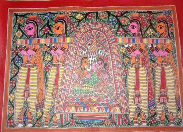 Palki - Madhubani painting - Rakesh Paswan - 02