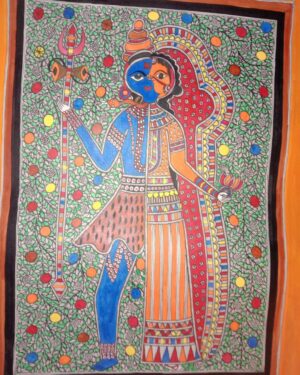 Ardhanarishvar - Madhubani painting - Rakesh Paswan - 05