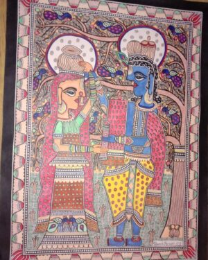 RadhaKrishna - Madhubani painting - Rakesh Paswan - 06