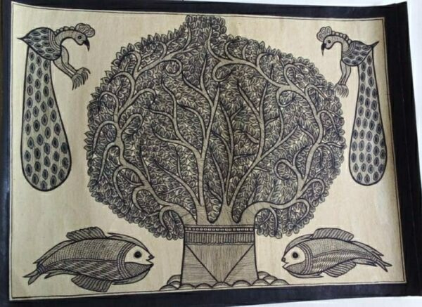 Tree of Life - Madhubani painting - Rakesh Paswan - 18