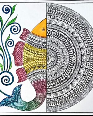 Fish - mandala art - geetanjali - 47