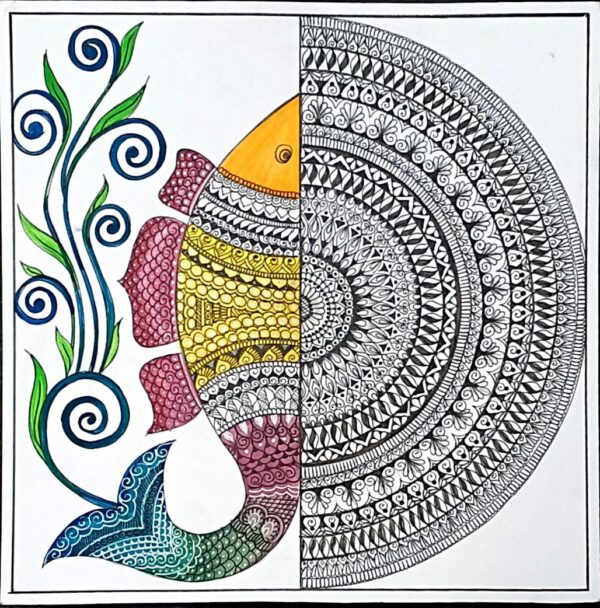 Fish - mandala art - geetanjali - 47