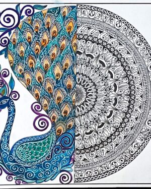 Peacock - mandala art - geetanjali - 48