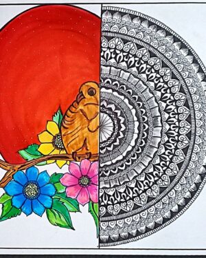 Flowers - mandala art - geetanjali - 55