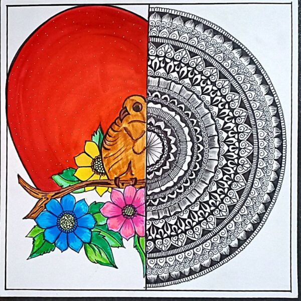 Flowers - mandala art - geetanjali - 55