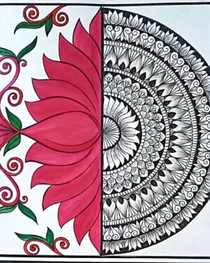 Lotus - mandala art - geetanjali - 56