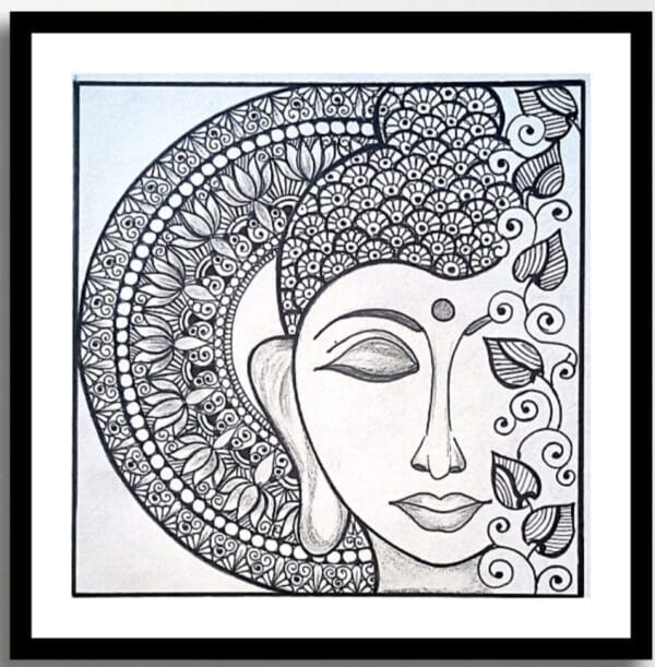 Buddha - mandala art - geetanjali - 59