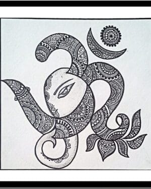 Om Ganesha - mandala art - geetanjali - 63