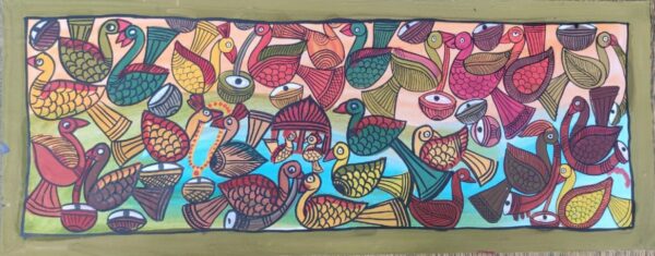 Bird Marriage - Patua art - Madhusudan Chitrakar - 07