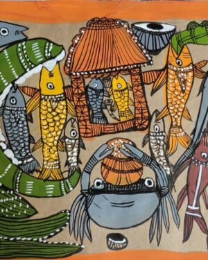 Fish Marriage Patua Painting Khandu Chitrakar 04