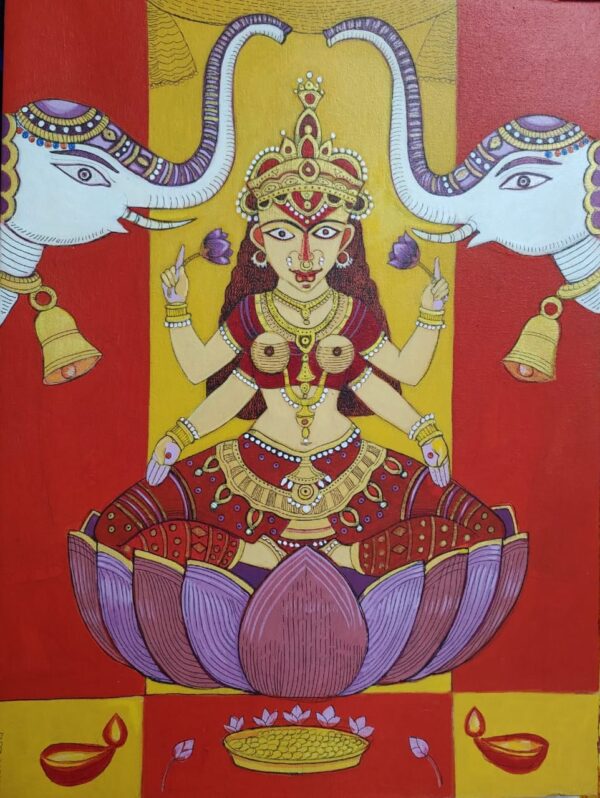 Maa Lakshmi - Indian Art - Bhaskar Lahari -29