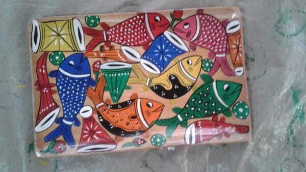 Handpainted trays - Indian Handicraft - Anur Chitrakar - 05