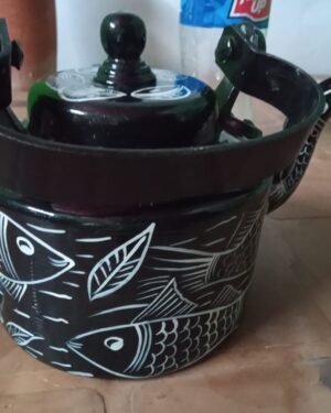 Handpainted Kettle - Indian Handicraft - Anur Chitrakar - 07