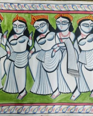 Ladies Dance - Patua art - Mohan Chitrakar - 04