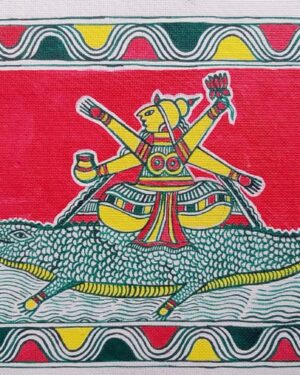 Saraswathi - Manjusha painting - Suma Devi - 04