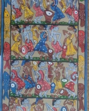 Tribal Dance - Pattachitra - Gura Chitrakar - 05