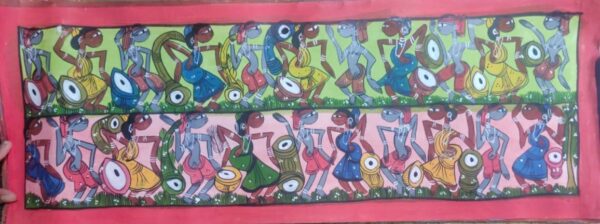 Tribal dance - Pattachitra - Gura Chitrakar - 06