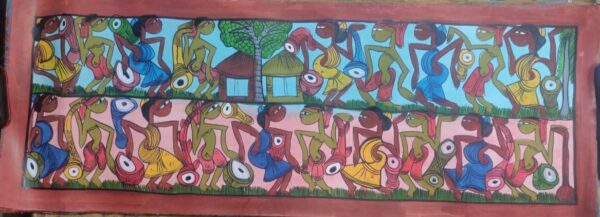 tribal dance - Pattachitra - Gura Chitrakar - 07