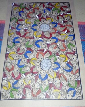 Fish marriage - Pattachitra painting - Ayesa Chitrakar - 07