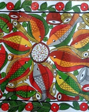 Fish marriage - Patua art - jaharana chitrakar - 03