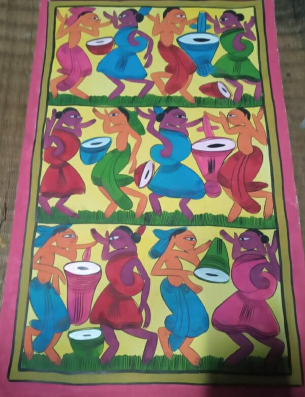 Tribal dance - Pattachitra - Ahed Chitrakar -02