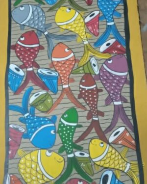 Fish Wedding - Pattachitra - Ahed Chitrakar -07