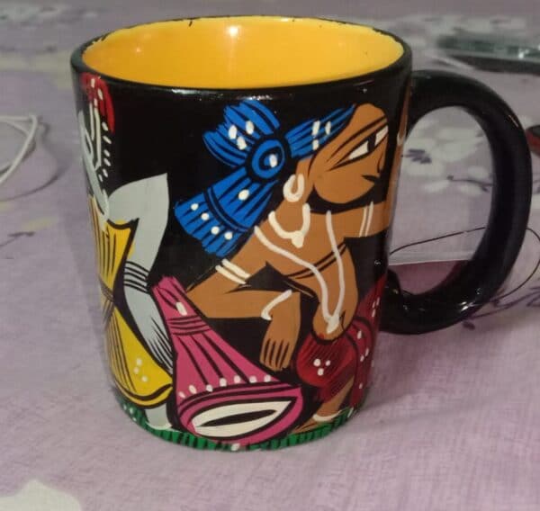 Coffee mugs - kalighat painting - Indian handictraft - Dilu Chitrakar - 04