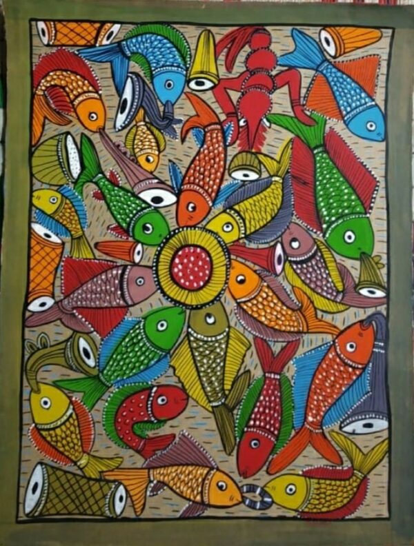 Fish Marriage Patua Art Sakina Chitrakar 09