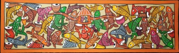 Fish Marriage - Patua art - Madhusudan Chitrakar - 10