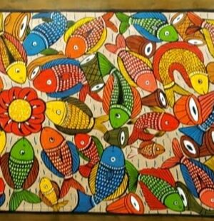 Fish Marriage - Patua art - Madhusudan Chitrakar - 13